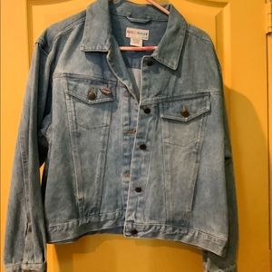 Denim needlepoint jacket